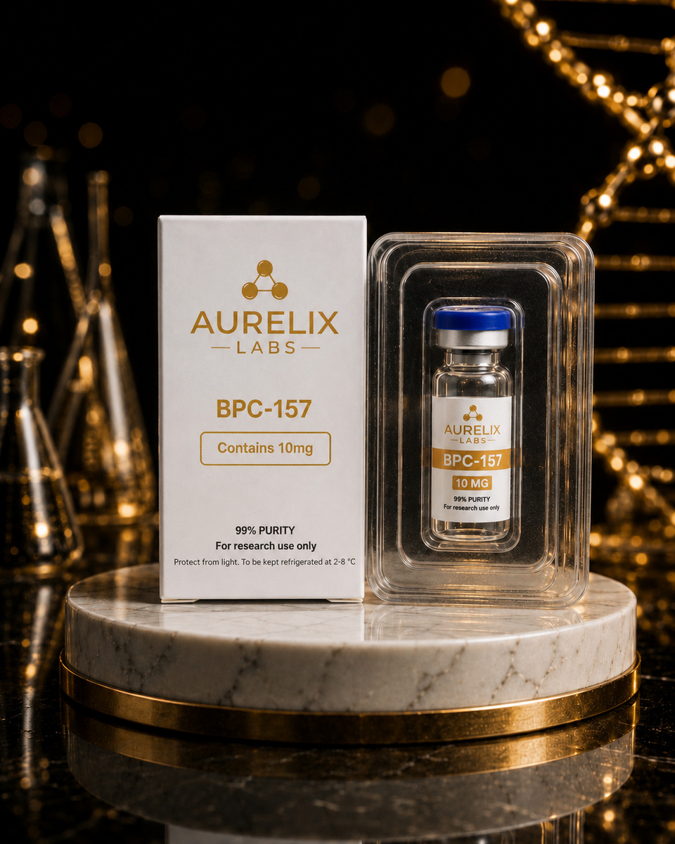 BPC-157 10 mg — balenie a ampulka AURELIX LABS